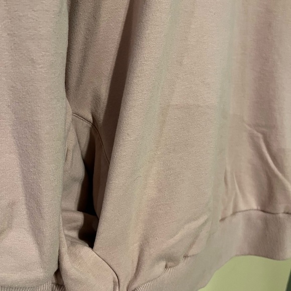 Evereve Juliana Tunic Mock Neck Sweatshirt Dusty Rose Size Large - Picture 2 of 5